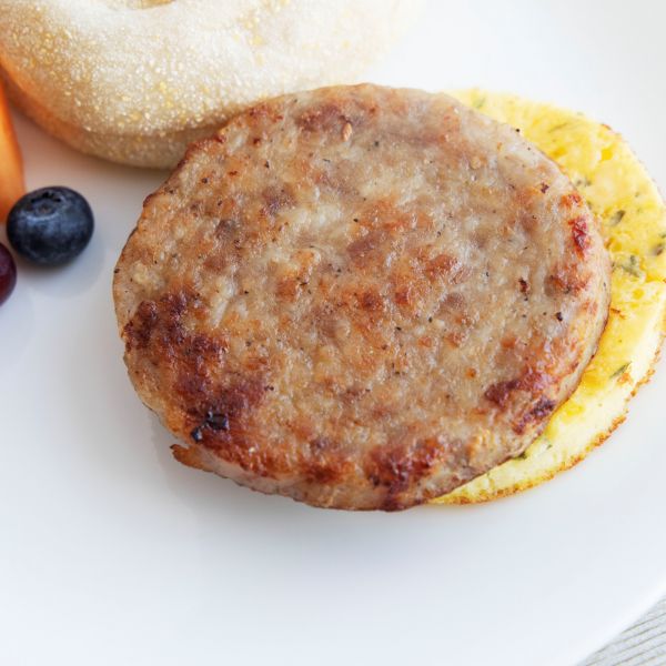 Pork Sausage, Fully Cooked, Patty, Lower Sodium, 72 Lean Pork, 1.5 oz.